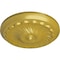 Ekena Millwork Flower Spiral Ceiling Medallion (Fits Canopies up to 2"), Hnd-Painted Rich Gold, 12 1/4"OD x 2 1/4"P CM12FLRGS - alternate 6